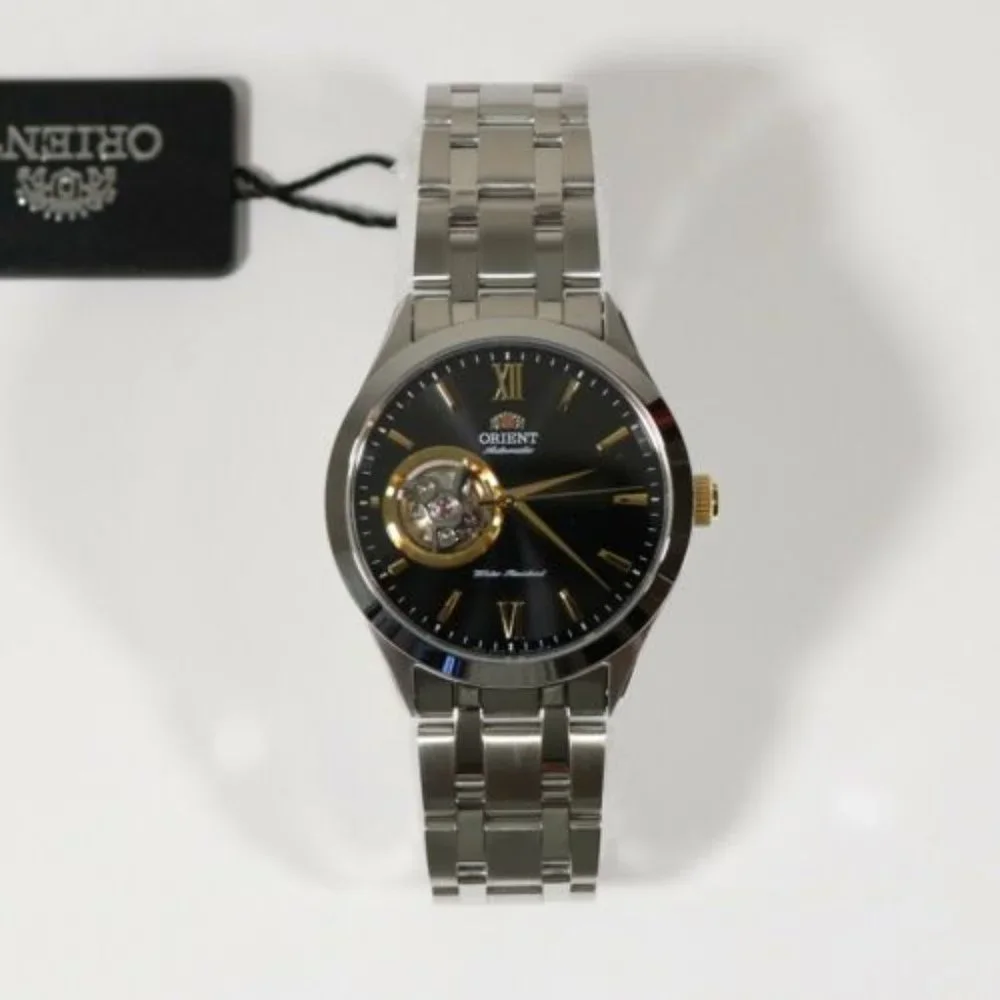 Orient Men's Open Heart Black Dial Automatic Watch - Picture 5 of 5